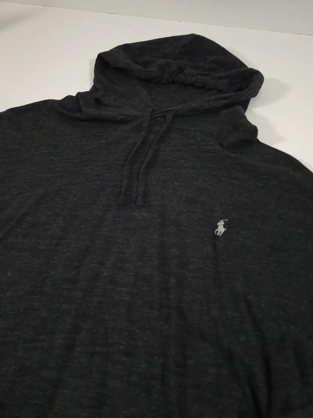 Polo Ralph Lauren Hoodie Mens Big 3XLT Gray Lightweight Pullover Pony Logo